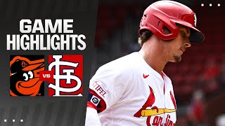 Orioles vs Cardinals Game Highlights 52124  MLB Highlights [upl. by Fanestil]