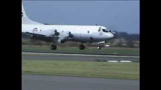 RNZAF Lockheed P3 Orion at Ohakea New Zealand 1998 [upl. by Silecara]