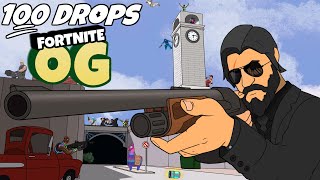 100 Drops  OG FORTNITE [upl. by Delaryd76]