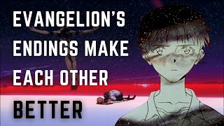 Why Evangelions Endings Make Each Other Better [upl. by Nomrah]