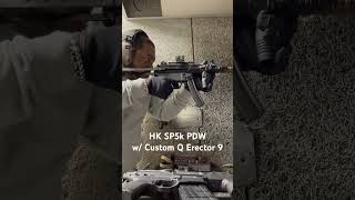 HK SP5K PDW with a custom all steel Q Erector 9 full length hk mp5 fullauto [upl. by Shulamith654]