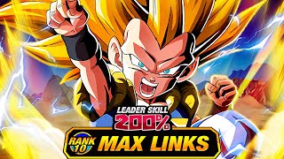 HE IS BROKEN LEVEL 10 LINKS CARNIVAL LR SSJ3 GOTENKS DBZ Dokkan Battle [upl. by Elaen]