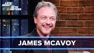 James McAvoy Gets a Cramp MidInterview Talks Love of American Theme Parks [upl. by Doreen]