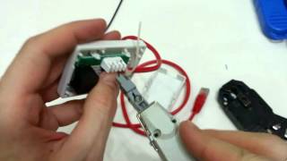 How to wire an RJ45 outlet How to use punch down tool Punch Down LSA tool [upl. by Riay]