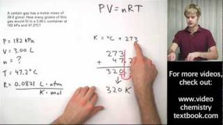 Ideal Gas Law Practice Problems with Molar Mass [upl. by Ailemap]