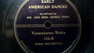 Ford Orchestra ♪Varsovienne Waltz♪ 78rpm record  HMV 102 phonograph [upl. by Nevins992]