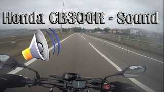 Honda CB300R  Stock Exhaust Sound Highway and a very cloudy day [upl. by Oirromed358]