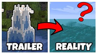 Minecraft Water Splash  118 Trailer Vs Reality [upl. by Allare]