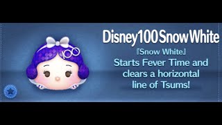 Nov 23 New Tsum  Disney Tsum Tsum Disney 100 Snow White SL6 Gameplay [upl. by Eneles173]