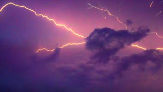 Thunder And Lightning Strikes Thunderstorm Sounds Ambience Background Effect [upl. by Robenia139]