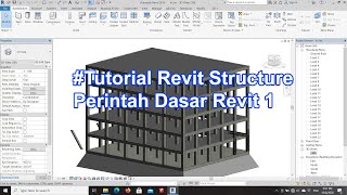 Tutorial Revit Bahasa Indonesia  Perintah Dasar Revit 1 [upl. by Irrek293]