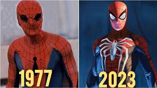 Spider man evolution from 1977 to 2023  Mr Evolution [upl. by Gabbert999]