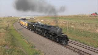 Union Pacific Big Boy 4014 Departs Cheyenne WY August 2021 [upl. by Annohsak691]