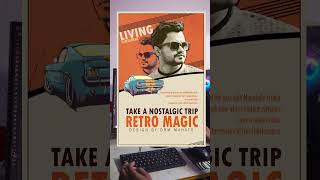 Vintage Poster Design in Photoshop [upl. by Pachston]