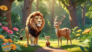 the lion and the Deer 🦌 A Tale of friendship sher aur hiran ki kahani hiran aur sher ki dosti story [upl. by Eenram]