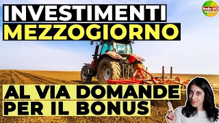 BONUS INVESTIMENTI MEZZOGIORNO 2024 Al via le DOMANDE per il credito dimposta [upl. by Ailak629]