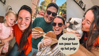 DM SHOPLOG FEESTJE IN HET DORP EN NOÉ PLAST OP HET POTJE ❤️  MAMAVLOG  Cinns World [upl. by Nylek]