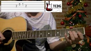 How to Play Deck The Halls on Acoustic Guitar Video Tab  Easy Christmas Songs TCDG [upl. by Ibloc]