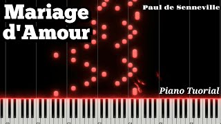 Mariage dAmour  Paul de Senneville  Piano Tutorial [upl. by Seibold446]