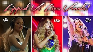 FAMOUS SINGERS  Lipped Vs Live Vocals Pt 3 [upl. by Fernandina]