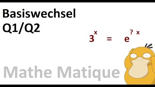 Nachtrag zum Basiswechsel von Exponentialfunktion zu eFunktion  Taschenrechner TI Nspire CAS [upl. by Hickie]