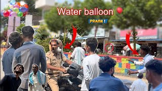 Water balloon 🎈prank  In Public reaction 😂 full crazy video 👀 Vismexperiments [upl. by Ferne389]