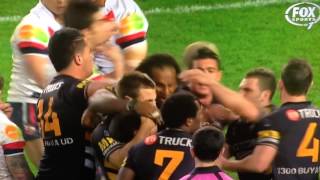 Simon Dwyer hit on JWH Laurie Daley amazing commentary [upl. by Sirad495]