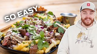 Easiest Carne Asada Fries Recipe 🤤 You Cant Stop Eating Them [upl. by Nesnej290]