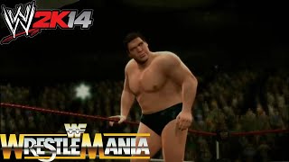 WWE 2K14 30 Years of WrestleMania  Hulkamania Runs Wild Part 1 Andre vs Big John Studd [upl. by Gibert]