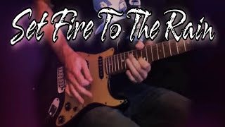 Adele  Set Fire To The Rain  Instrumental Electric Guitar Cover  By Paul Hurley [upl. by Leuname]