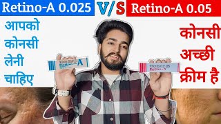 Retino A 0025 vs Retino A 005 Comparison [upl. by Brigid487]