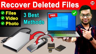 How to Recover Deleted Photos From SD Card Free  How to Recover Photos Videos Documents Files [upl. by Atinihs]