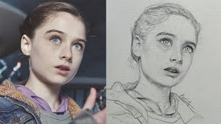 The Beauty of Precision Drawing a Flawless Girls Portrait [upl. by Ehud]