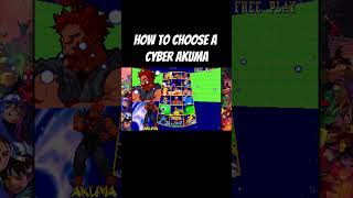 Marvel vs Capcom Fighting Collection How to choose a cyber akuma [upl. by Osmo49]