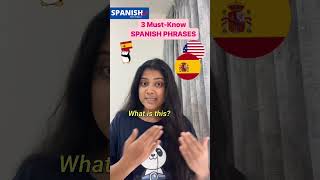 Learn Common SPANISH Phrases Instantly 🗣️✨  English to Spanish Shorts travel english [upl. by Trilley313]