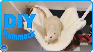 DIY Small Pet Hammock  NO SEWING  Rats Hamsters amp Other Small Pets [upl. by Learrsi]