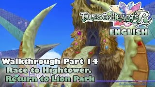 Tales of Hearts R  Race to Hightower Return to Lion Park ENGLISH Part 14 Gameplay Walkthrough [upl. by Patty]