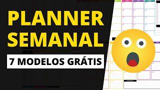 Planner Semanal para Imprimir  7 Modelos Grátis [upl. by Tasiana62]