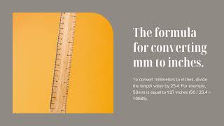 mm to Inches conversion millimeters to inch calculator  How to Convert Millimeters to Inches [upl. by Vtarj]