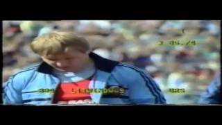 Hammer Throw World Record Yuri Sedych 1986 European Champs [upl. by Clerissa]