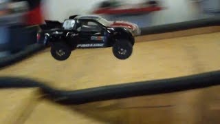 Team Associated SC10 4x4 on Indoor Carpet [upl. by Armillda]