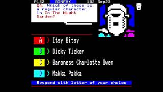 Count Binface presents CEEFAX 50th Birthday Binboozle [upl. by Stevie]