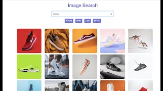 How to Build Unsplash Image Search App Using React [upl. by Rimidalb826]