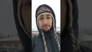 How Student goes college during snow in Canada  Fanshawe College  London Ontario Nepali [upl. by Innoc]