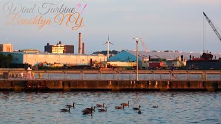 Wind Turbine Sunset Brooklyn NY 2024 [upl. by Amada870]