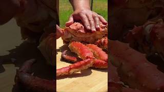 I Cook Giant King Crab with Signature Sauce A Gourmet Dish by the Sea 😋👌outdoorcooking foodie [upl. by Elaen]