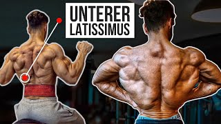 SO kriegst Du einen RICHTIG BREITEN Rücken Unterer Latissimus RICHTIG trainieren [upl. by Nigem]