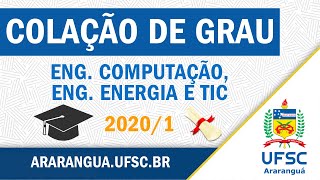 Colação de Grau em Separado  Eng de Computação Eng de Energia e Tec da Informação e Comunicação [upl. by Alrrats]