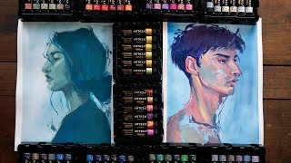 What can you do with 60 GOUACHE COLORS  Arteza 60 Gouache Set Review [upl. by Hteik]