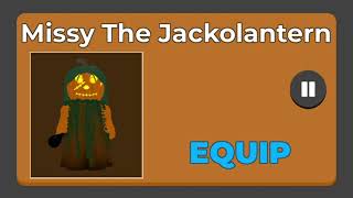 Roblox Puppet  Jackolantern Missy Theme  Fan Made Halloween Skin 🎵 🎃 [upl. by Cran366]